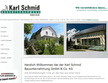 Tablet Screenshot of bau-schmid.de